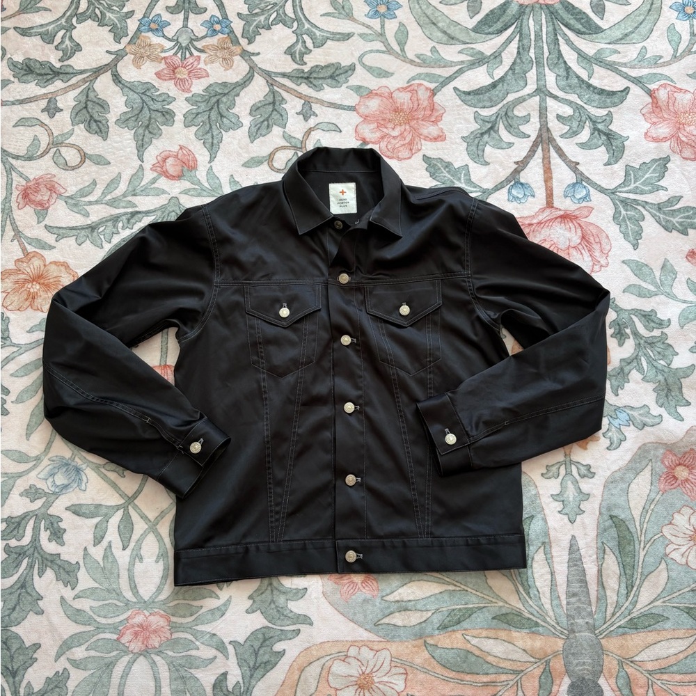 Head Porter Plus Black Stitched Jacket